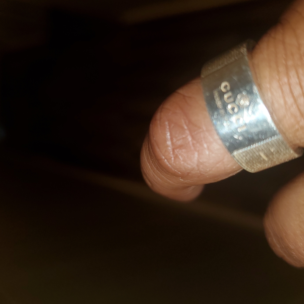Authentic Gucci Silver Women's Ring.Sorry No Offer's